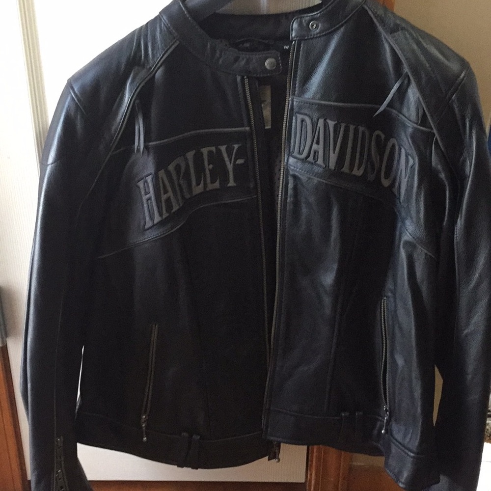 Leather Harley coat